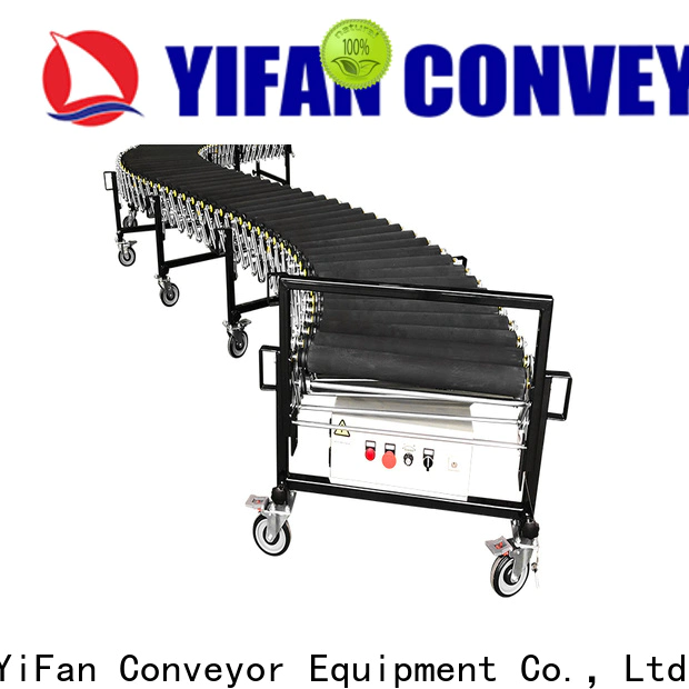automatic roller conveyor flexible trader for harbor