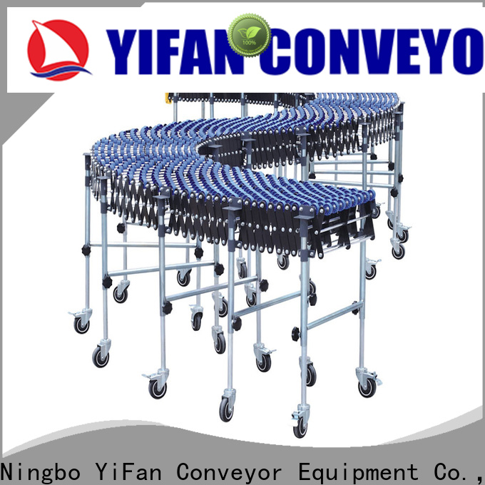 YiFan steel flexible skate wheel conveyor popular for workshop