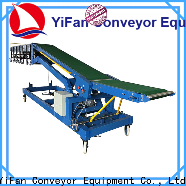 YiFan container truck loading conveyor company for dock