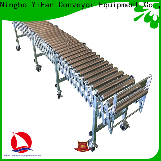 YiFan double flexible gravity roller conveyor directly sale for warehouse logistics
