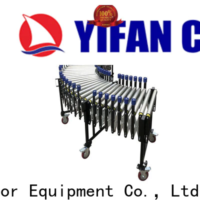 YiFan double expandable conveyor supplier for warehouse logistics
