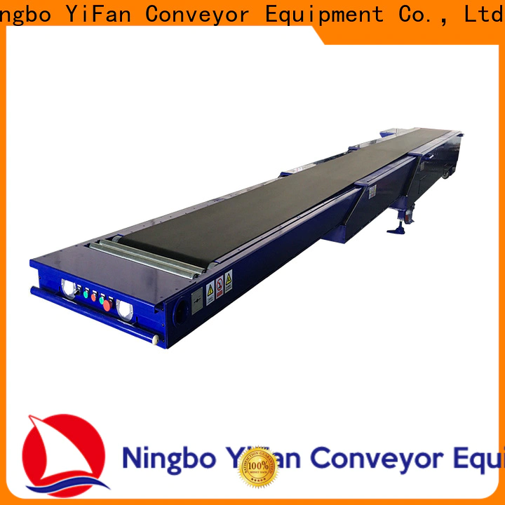 telescopic conveyor belt stages widely use for workshop