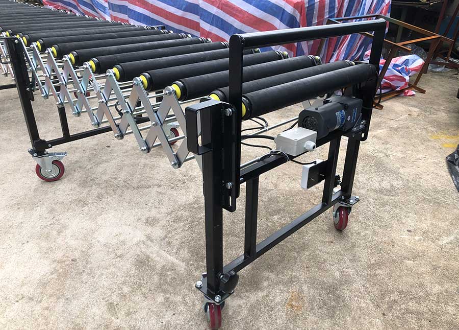 Flexible Powered Roller Conveyor, V Belt Conveyor YiFan Conveyor