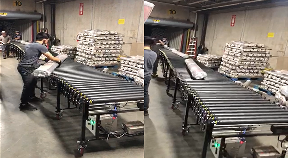 Flexible Powered Roller Conveyor V Belt Conveyor Yifan Conveyor 4693