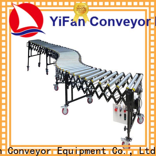 YiFan powered 90 degree roller conveyor for business for warehouse