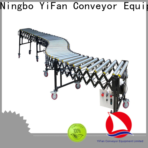 YiFan rubber flexible powered roller conveyor suppliers for workshop