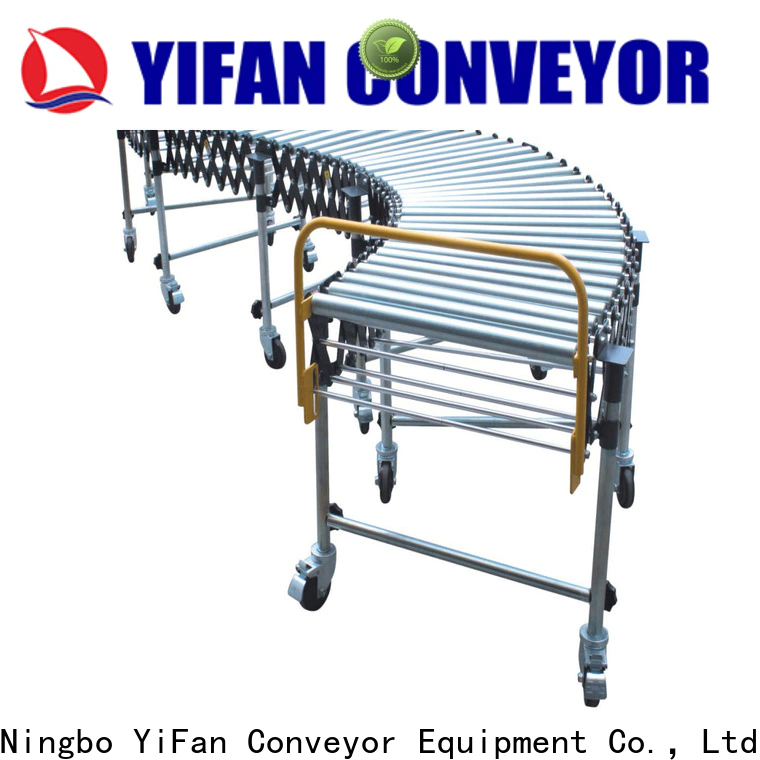YiFan stainless manual roller conveyor supply for warehouse logistics