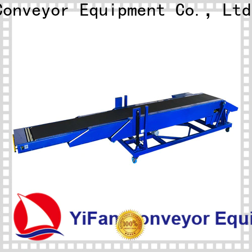 Custom flat belt conveyor loading company for food factory