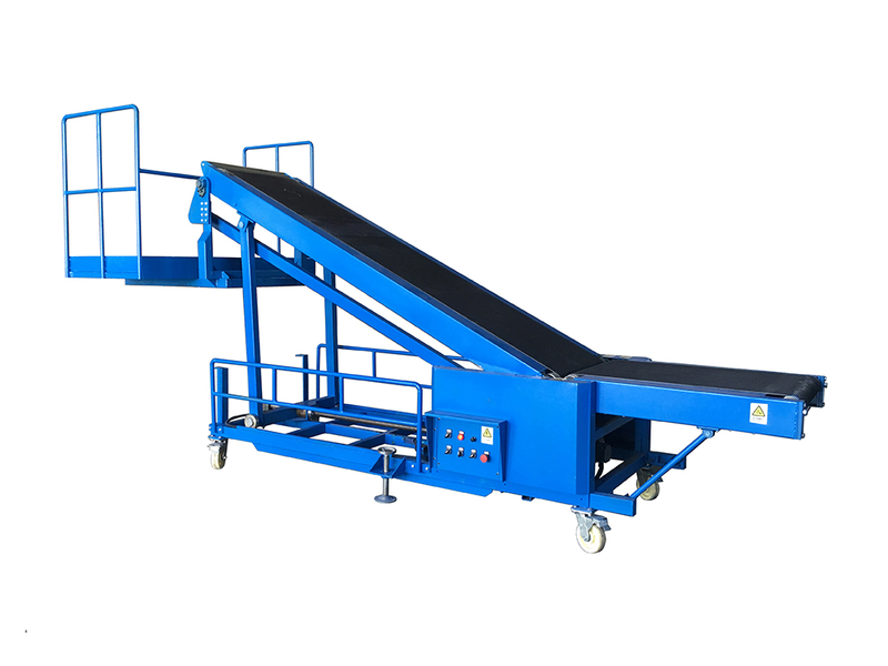 Custom container loading conveyor portable supply for warehouse