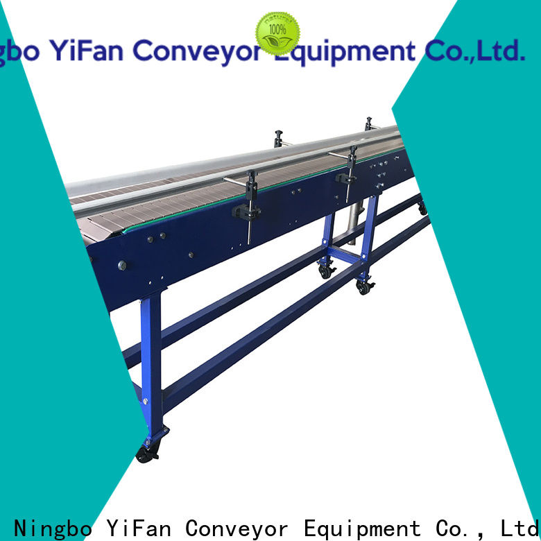 YiFan Conveyor modular slat chain conveyor manufacturers supply for medicine industry