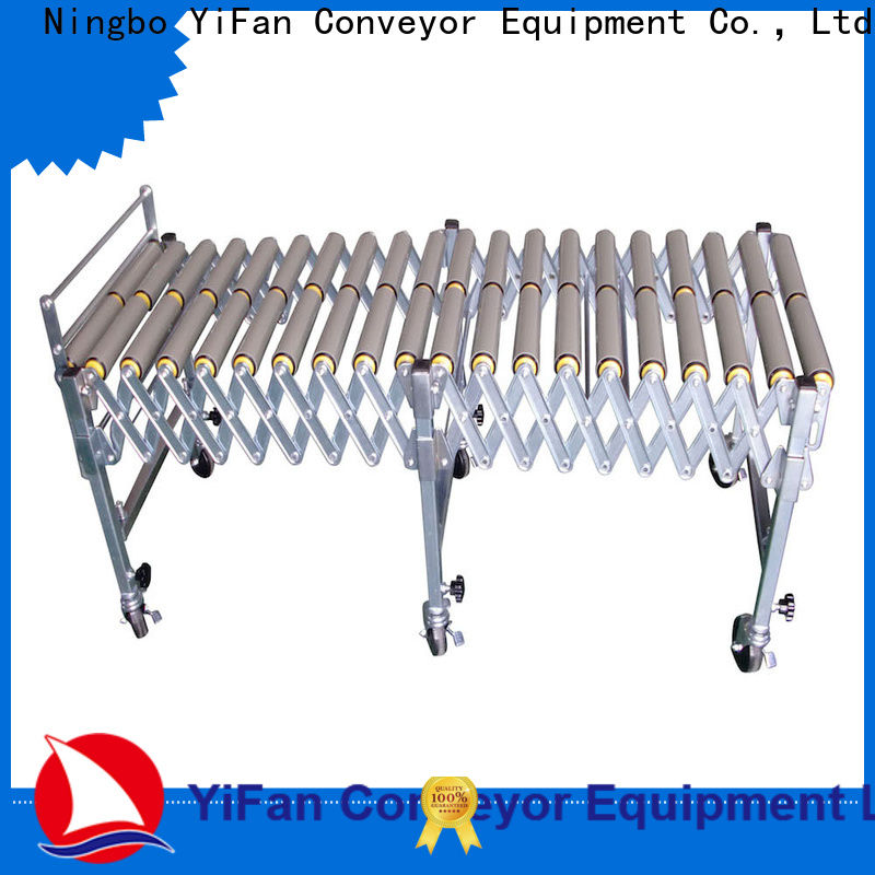 YiFan Conveyor gravity manual roller conveyor company for warehouse logistics