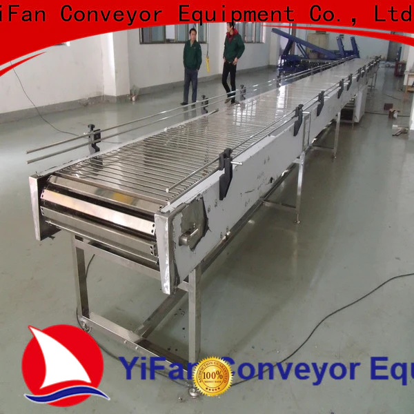 YiFan Conveyor aluminum stainless steel chain conveyor suppliers for medicine industry