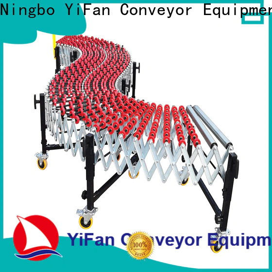 YiFan Conveyor Custom aluminum skate wheel conveyor supply for dock