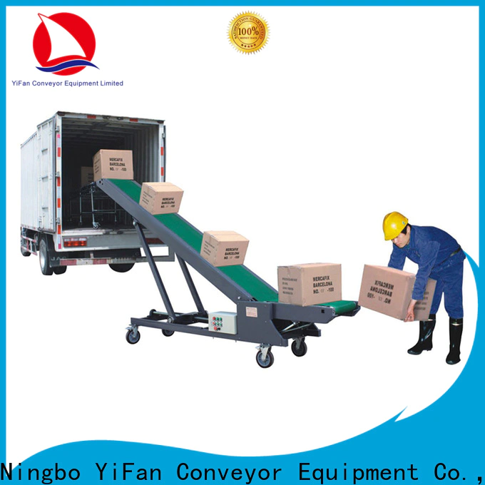 YiFan Conveyor automatic trailer container unloading ramp factory for warehouse