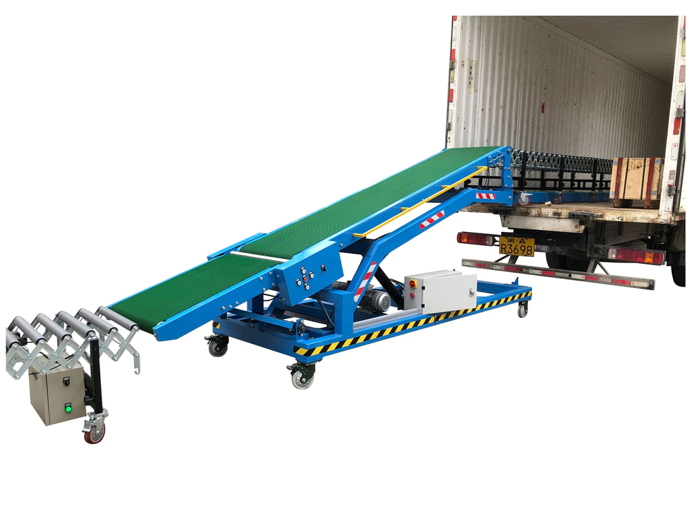 Movable Conveyor Belt System for Loading Unloading All Kinds of Trucks/Trailer/Vehicles