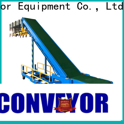 Top belt conveyor for truck loading unloading loading manufacturers for warehouse