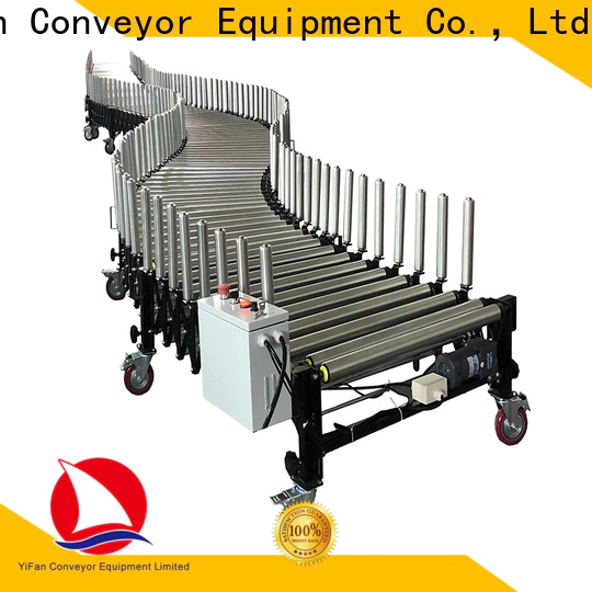 New angled roller conveyor belt supply for workshop