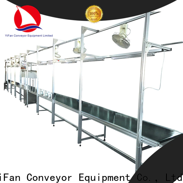 YiFan Conveyor pvc small conveyor belt system company for packaging machine