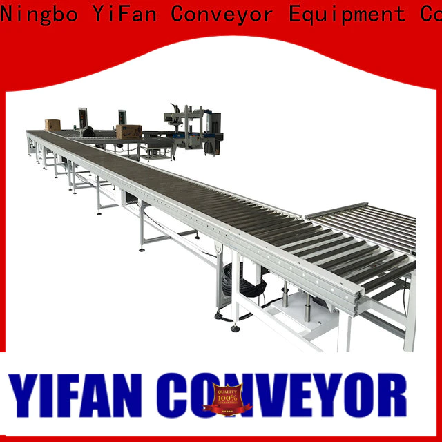 YiFan Conveyor aluminum 90 degree curve conveyor factory for material handling sorting