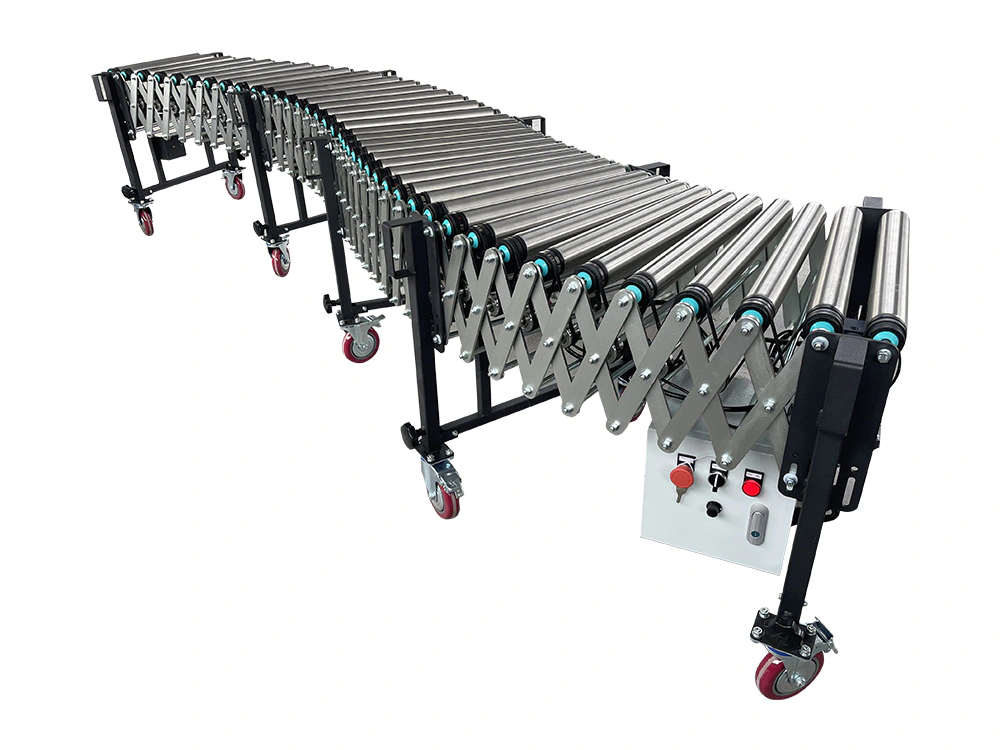 Expandable Motorized Stainless Steel Roller Conveyor