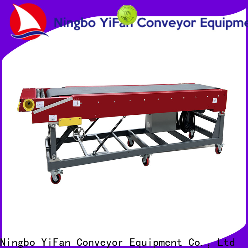 YiFan Conveyor 40ft flat belt conveyor supply for food factory