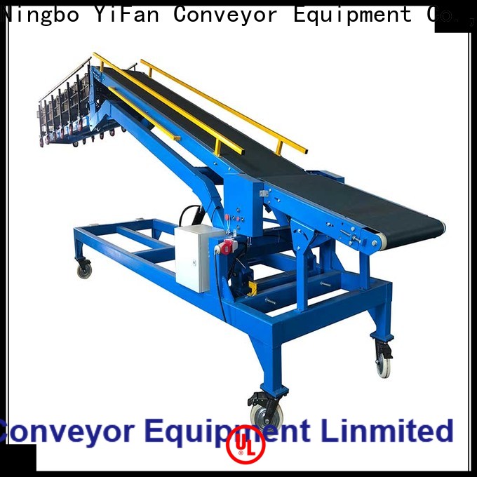 Top belt conveyor for truck loading unloading container for business for warehouse