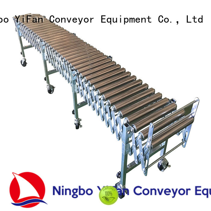 YiFan flexible gravity roller conveyor factory price for warehouse logistics