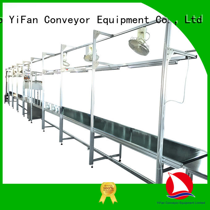 YiFan 2019 new designed cooling conveyor belt curve for medicine industry