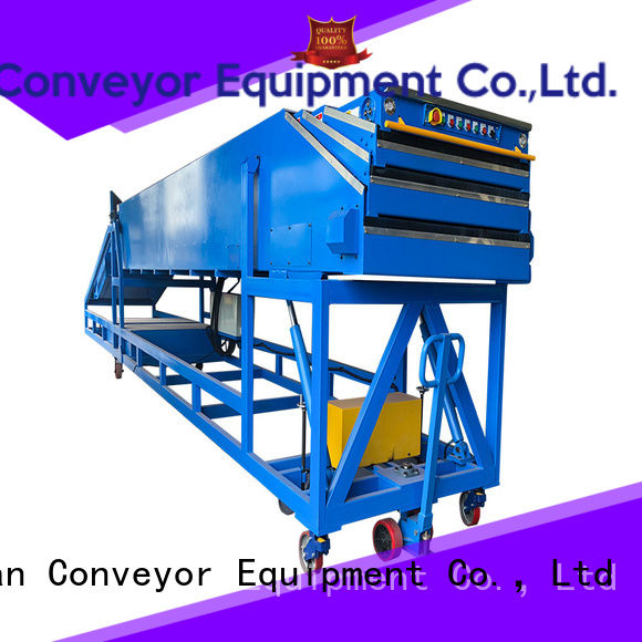 YiFan high performance telescopic belt conveyors widely use for workshop
