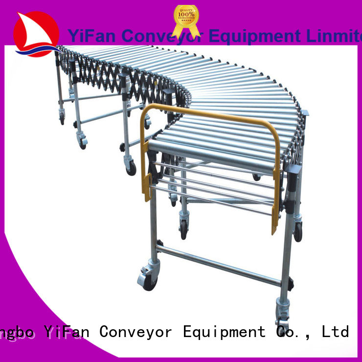 YiFan gravity flexible gravity roller conveyor with good price for warehouse logistics