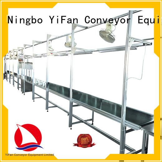 YiFan aluminum belt conveyor with good reputation for daily chemical industry