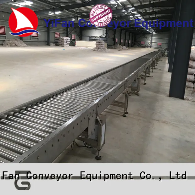 YiFan curve gravity conveyor manufacturers from China for warehouse