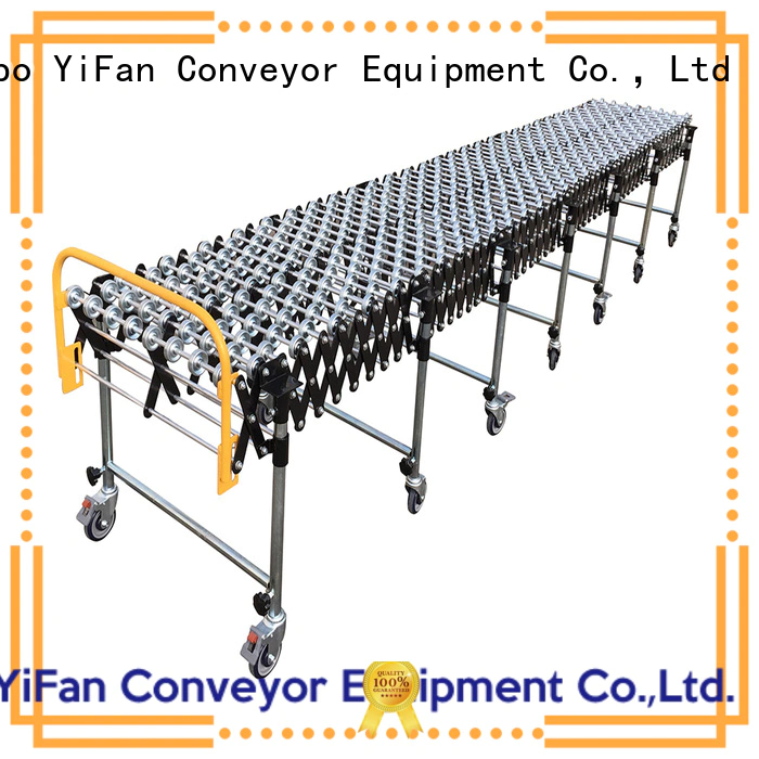 YiFan flexible roll conveyor popular for storehouse
