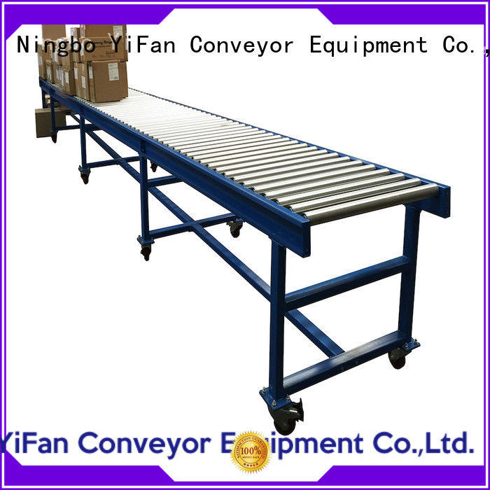 YiFan powered roller conveyor manufacturer from China for carton transfer