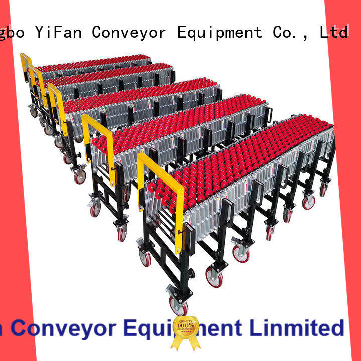 YiFan steel roll conveyor with long service for harbor