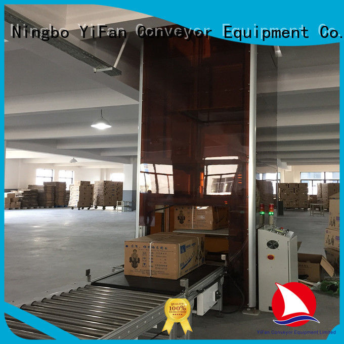 YiFan conveyor vertical pallet lift Chinese manufacture for factory