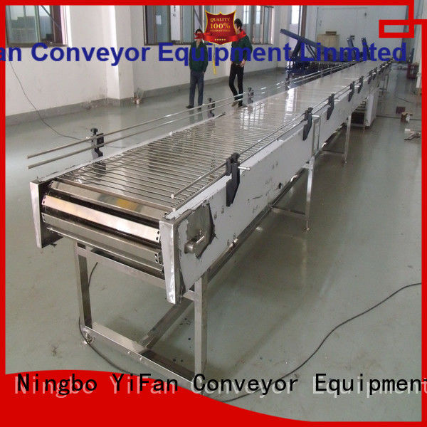 YiFan stainless slat conveyor manufacturers online for cosmetics industry