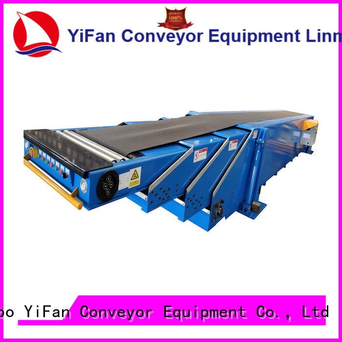 YiFan unloading telescopic conveyor belt widely use for dock