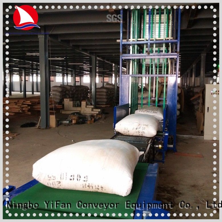 YiFan exporter vertical lifting conveyor for harbor