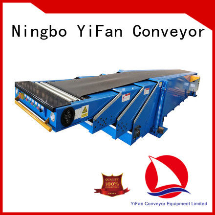 high performance telescopic conveyor belt container for warehouse