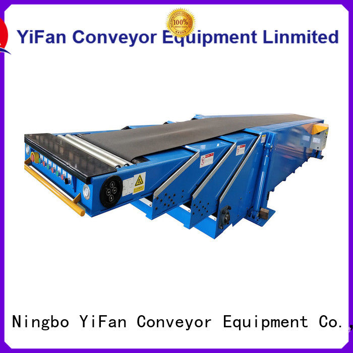 YiFan stages unloading conveyor competitive price for food factory