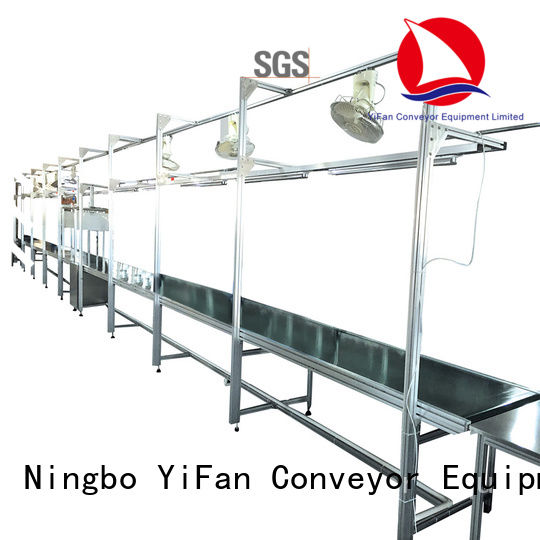 YiFan pvk roller belt conveyor manufacturers with bottom price for food industry